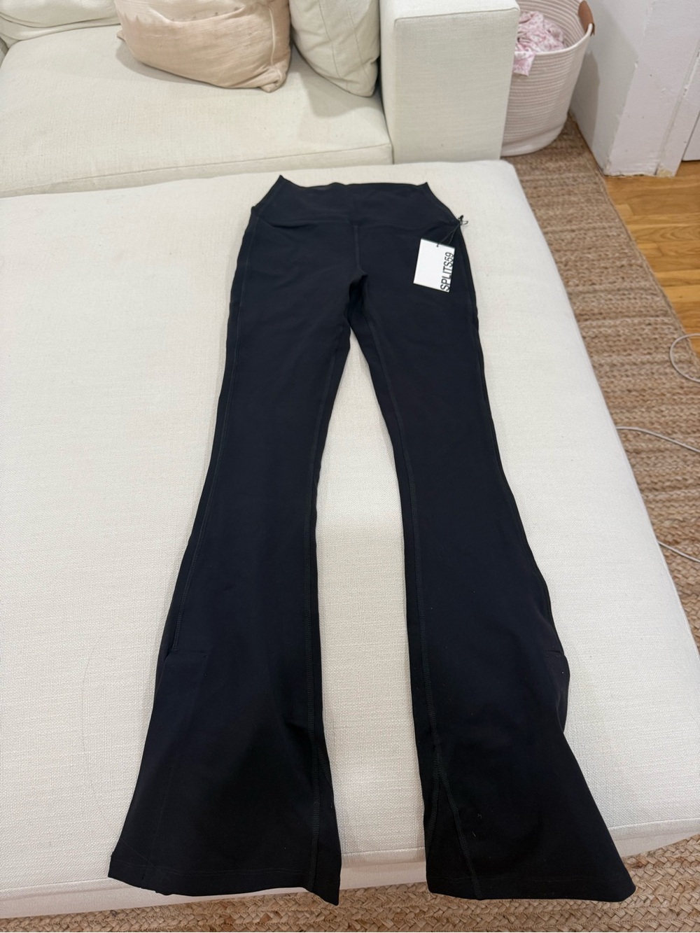 Splits59 Black Flared Leggings